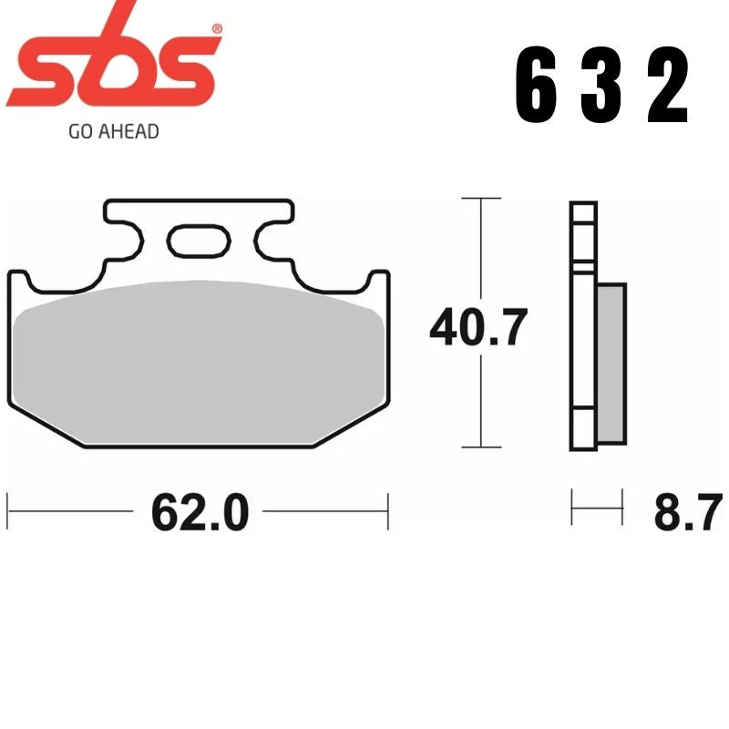 632RSI FRONT/REAR OFF ROAD RACE SINTER FA152 ALT 648