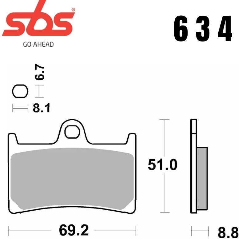634DC FRONT - FOR RACE USE ONLY - DUAL CARBON FA252