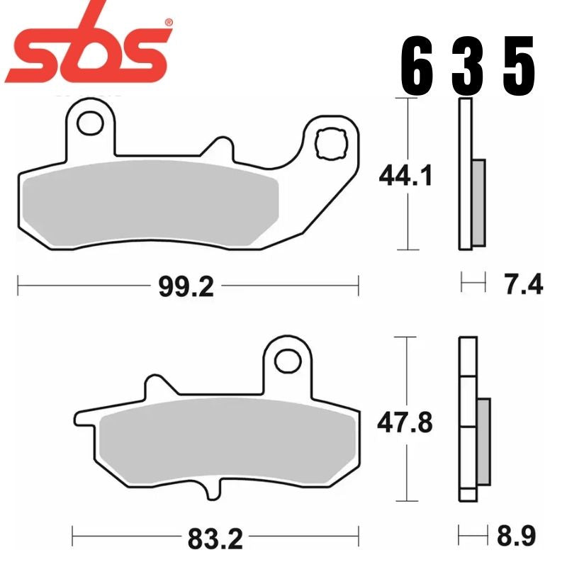 635HF FRONT/REAR CERAMIC FA157