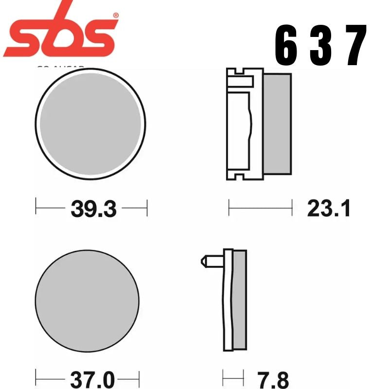 637HF FRONT/REAR CERAMIC FA155