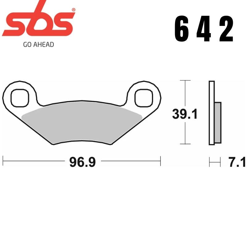 642ATS FRONT/REAR ATV SINTER FA159