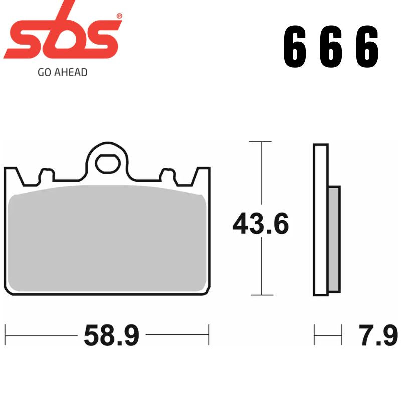 666HF FRONT/REAR CERAMIC FA180
