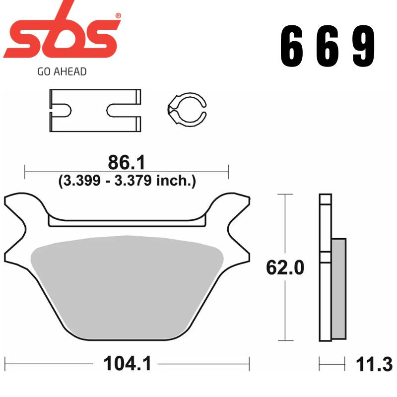 669HHF FRONT /REAR V-TWIN CERAMIC FA200