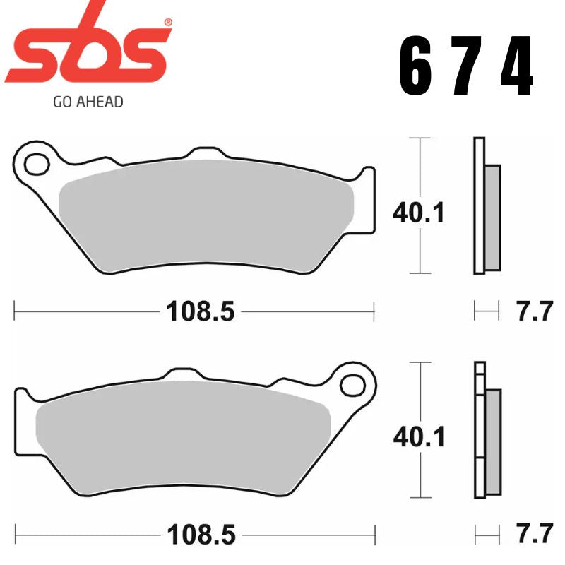 674HF FRONT/REAR CERAMIC FA209