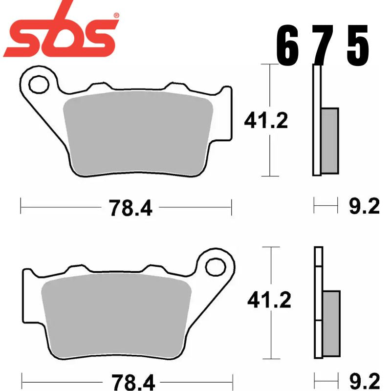 675HF FRONT/REAR CERAMIC FA208
