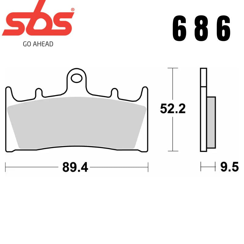 686HF FRONT/REAR CERAMIC FA188