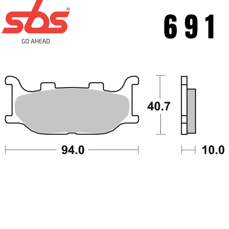 691HF FRONT/REAR CERAMIC FA199