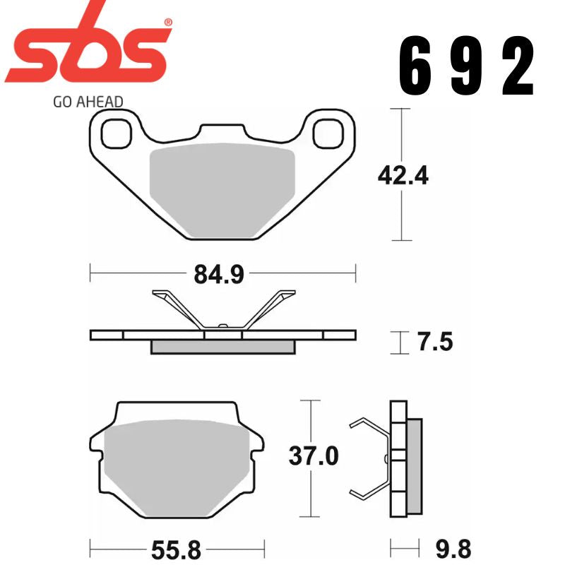 692HF FRONT/REAR CERAMIC FA251