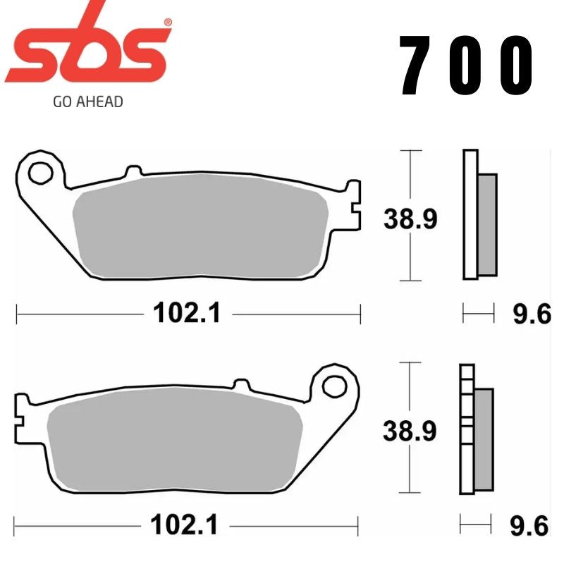 700HF FRONT/REAR CERAMIC FA196