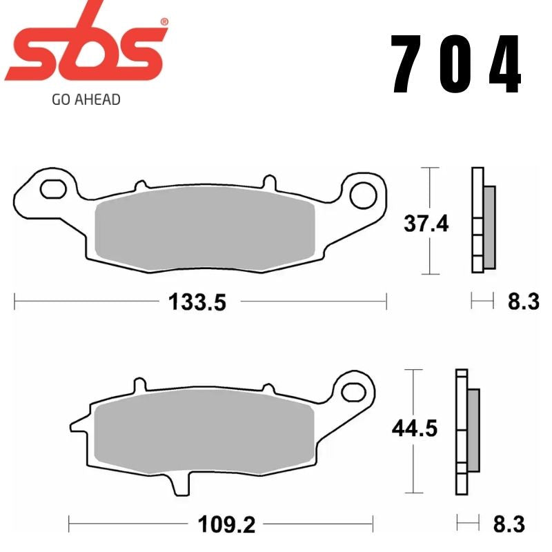 704HF FRONT/REAR CERAMIC FA231
