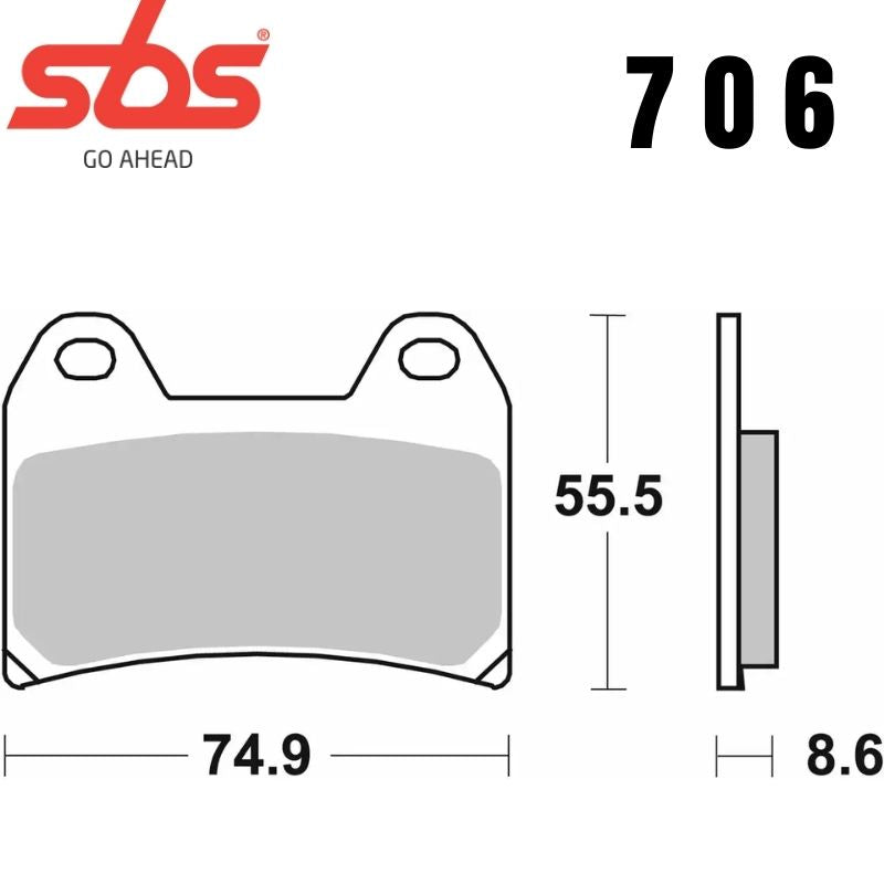706DC FRONT - FOR RACE USE ONLY - DUAL CARBON FA244