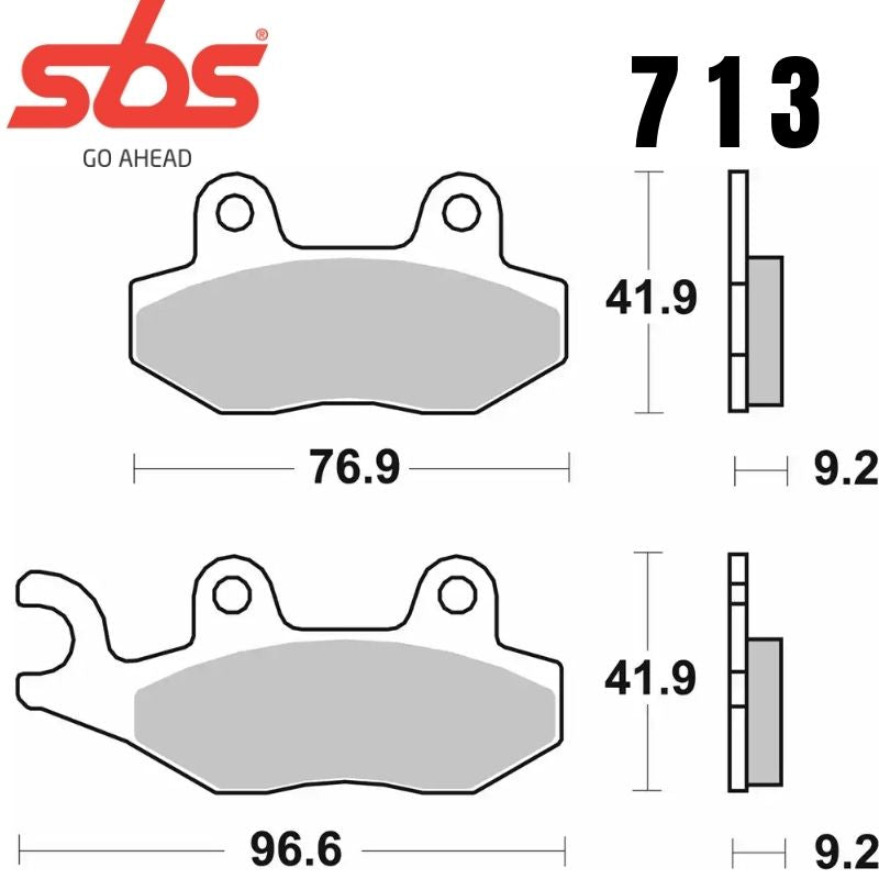 713HF FRONT/REAR CERAMIC FA228 ALT 611