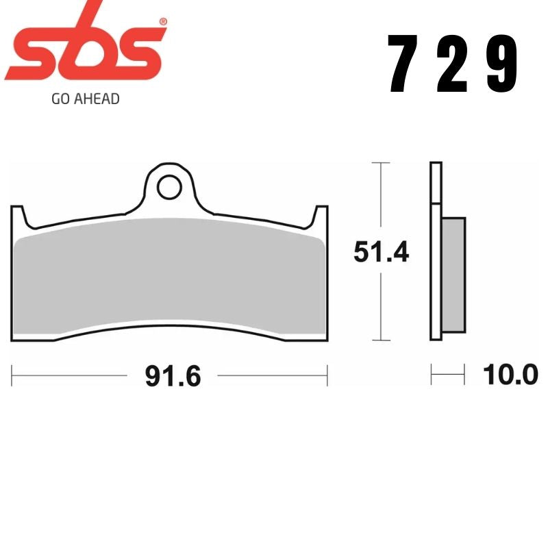 729HF FRONT/REAR CERAMIC FA249 ALT 676