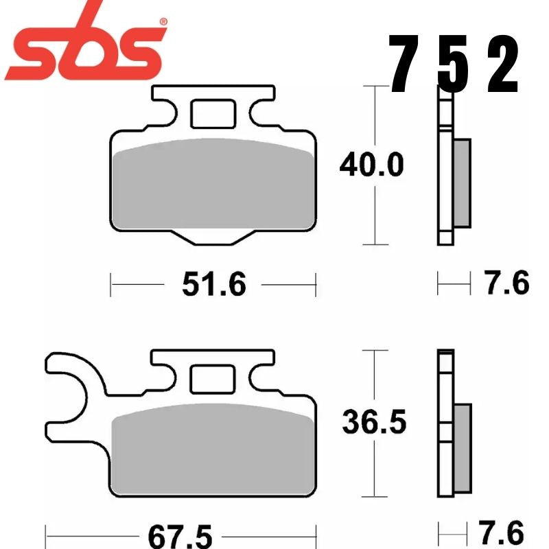 752SI FRONT/REAR OFF ROAD SINTER FA302