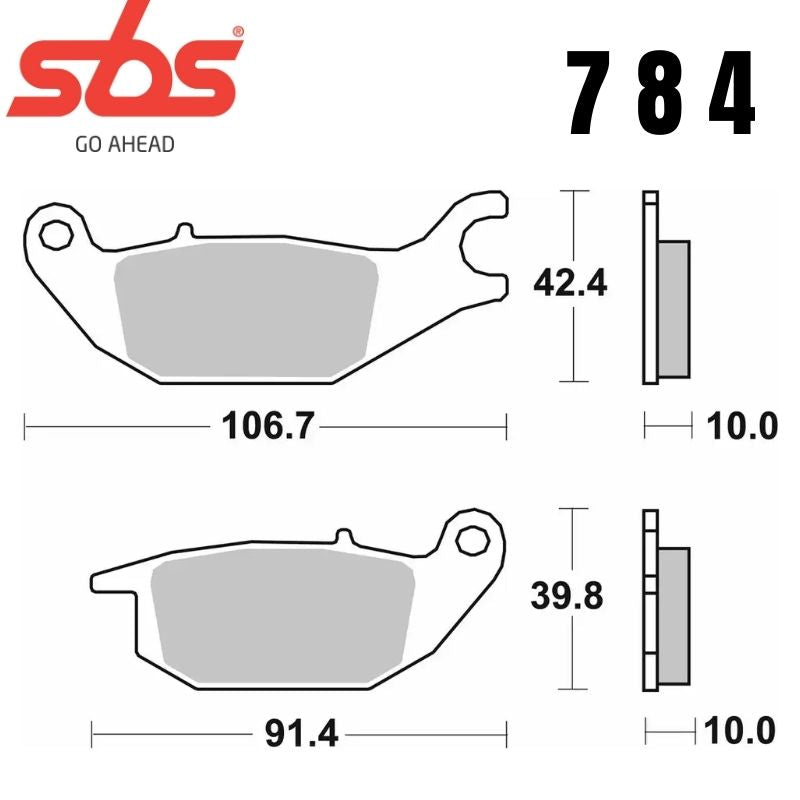 784HF FRONT/REAR CERAMIC FA343