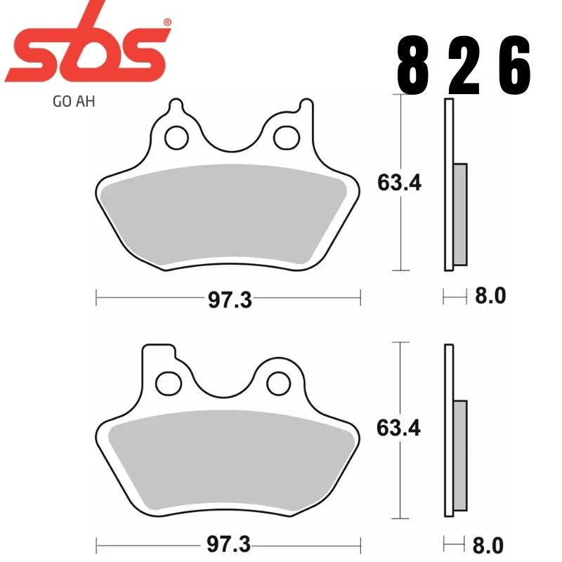 826HLS REAR V-TWIN SINTER FA400
