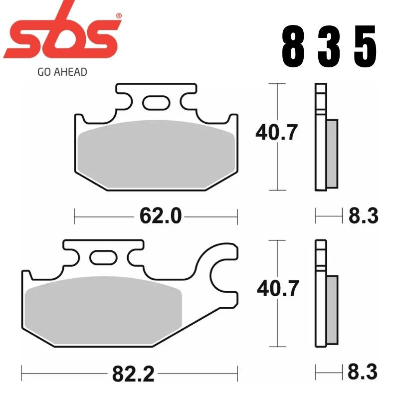 835SI FRONT/REAR OFF ROAD SINTER FA413 O/ ALT 754