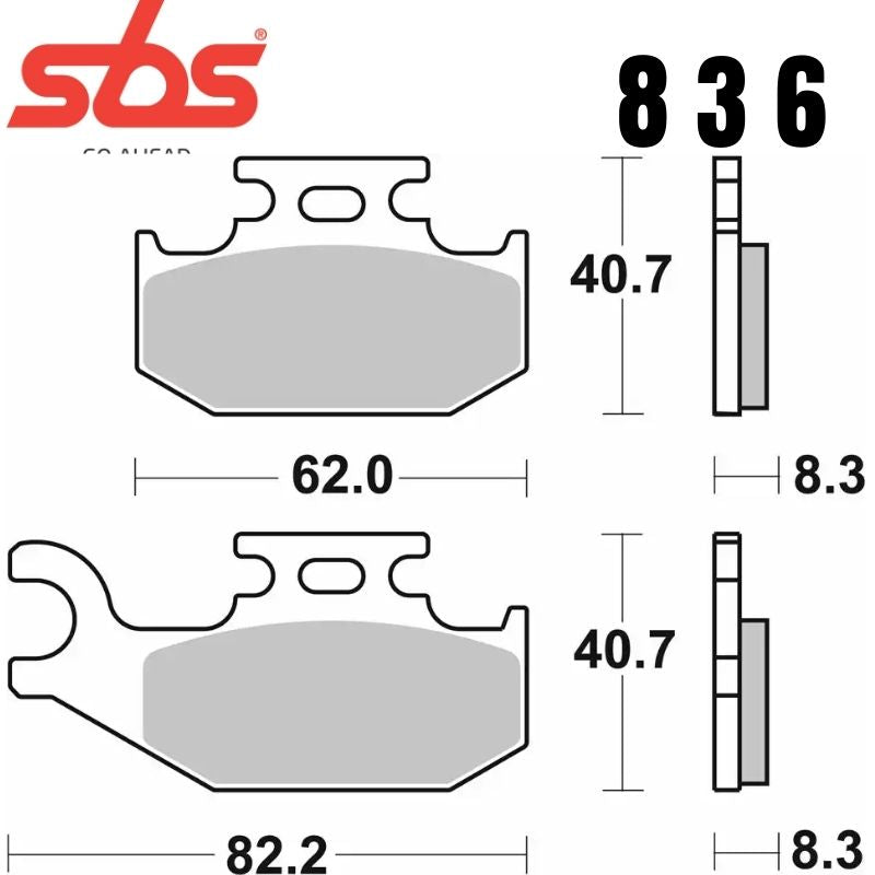 836SI FRONT/REAR OFF ROAD SINTER FA414 O/ ALT 767