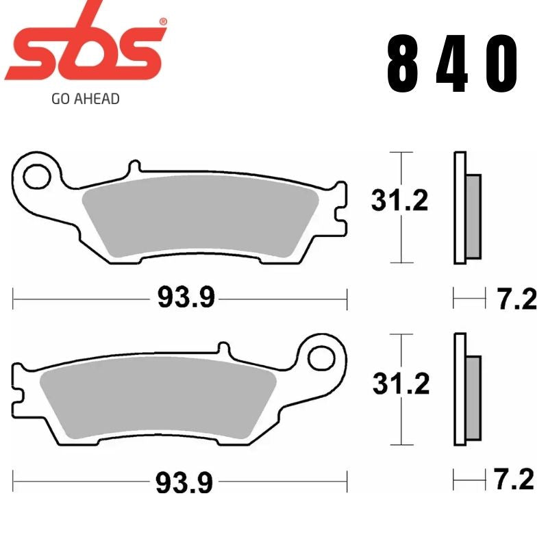 840RSI FRONT/REAR OFF ROAD RACE SINTER FA450