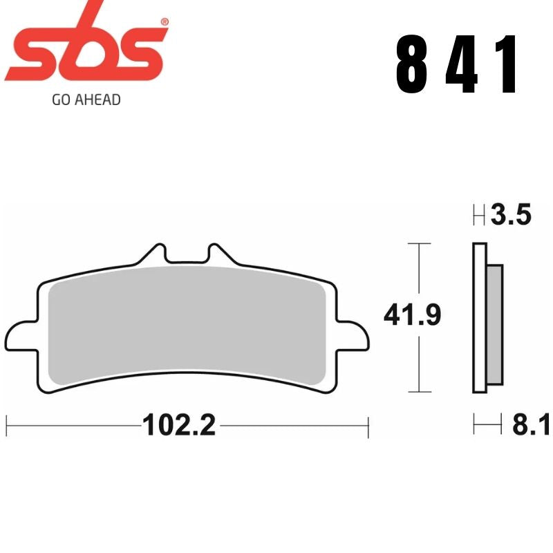 841RST FRONT - SINTER FOR TRACK FA447