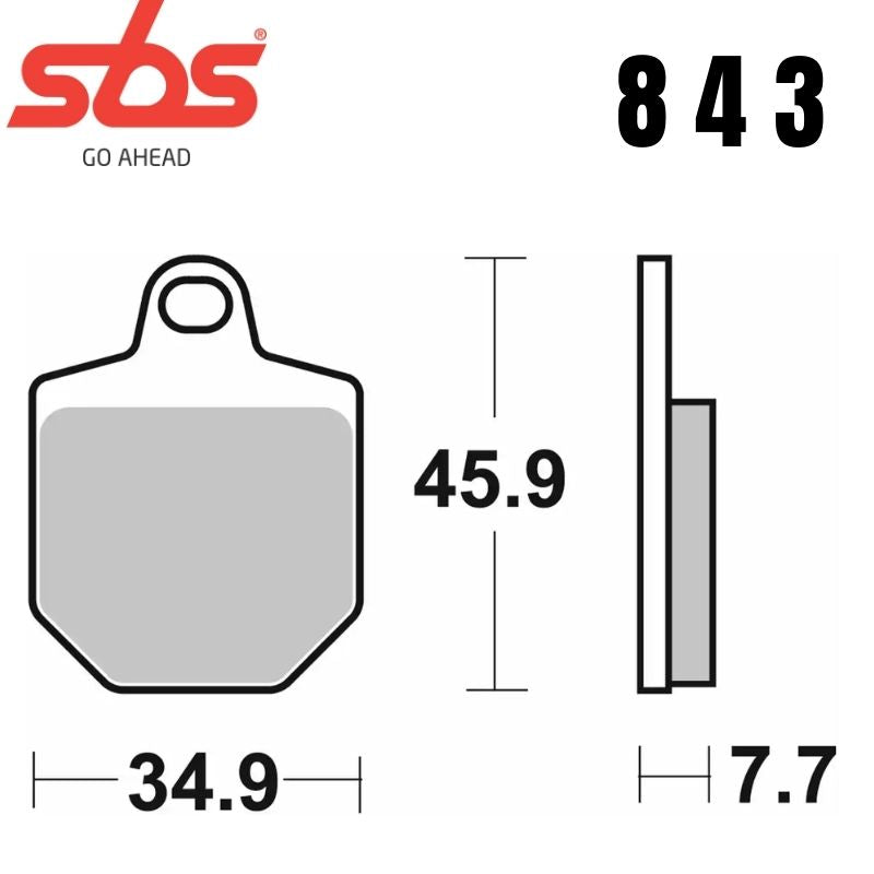 843DC FRONT - FOR RACE USE ONLY - DUAL CARBON FA433/4