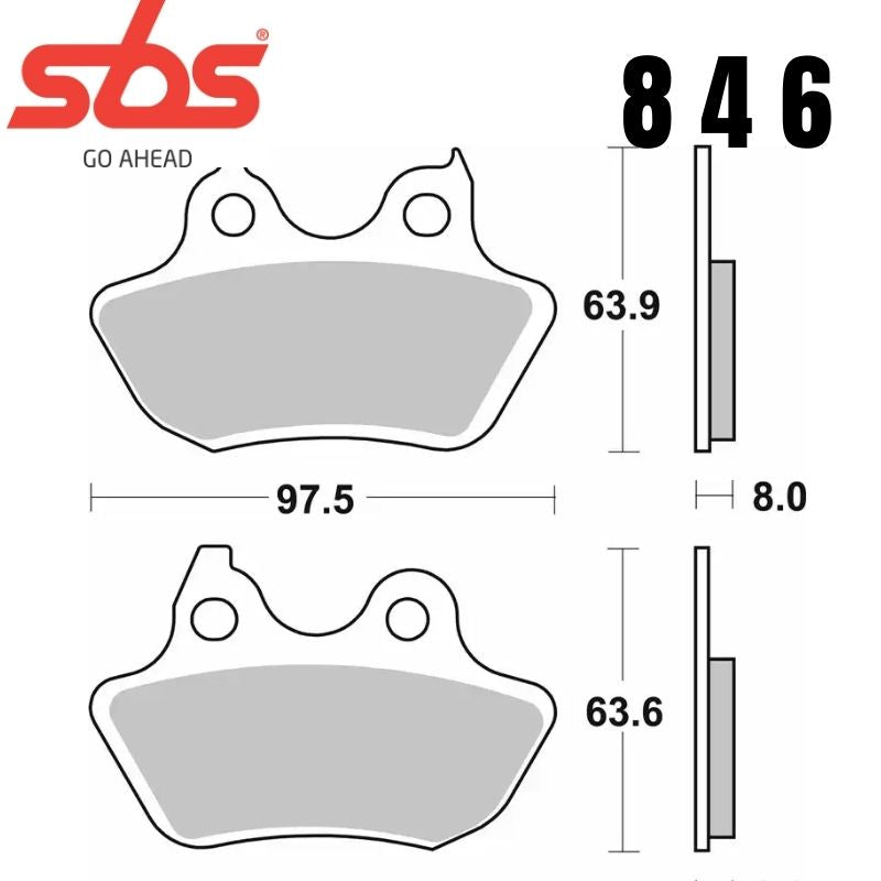 846HLS REAR V-TWIN SINTER FA434