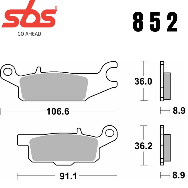852SI FRONT/REAR OFF ROAD SINTER FA445