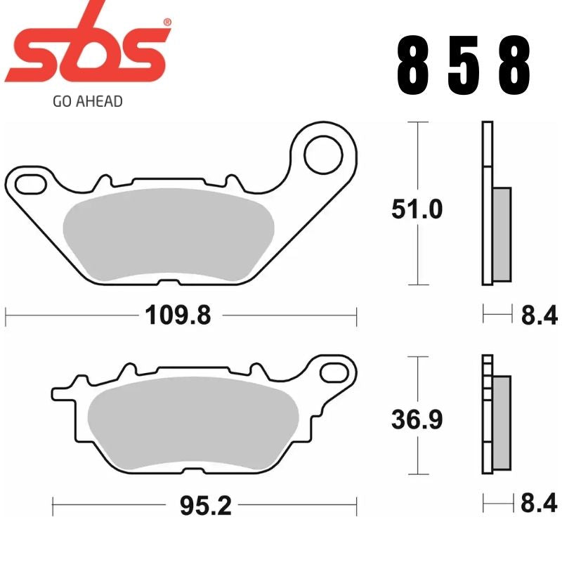 858HF FRONT/REAR CERAMIC FA464