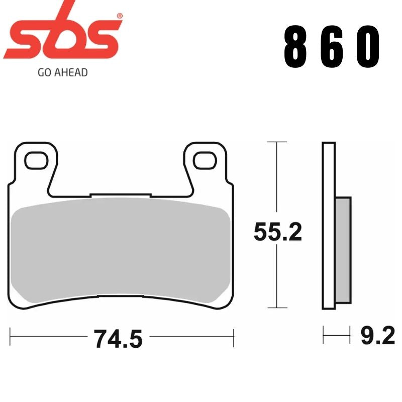 860HHF FRONT /REAR V-TWIN CERAMIC