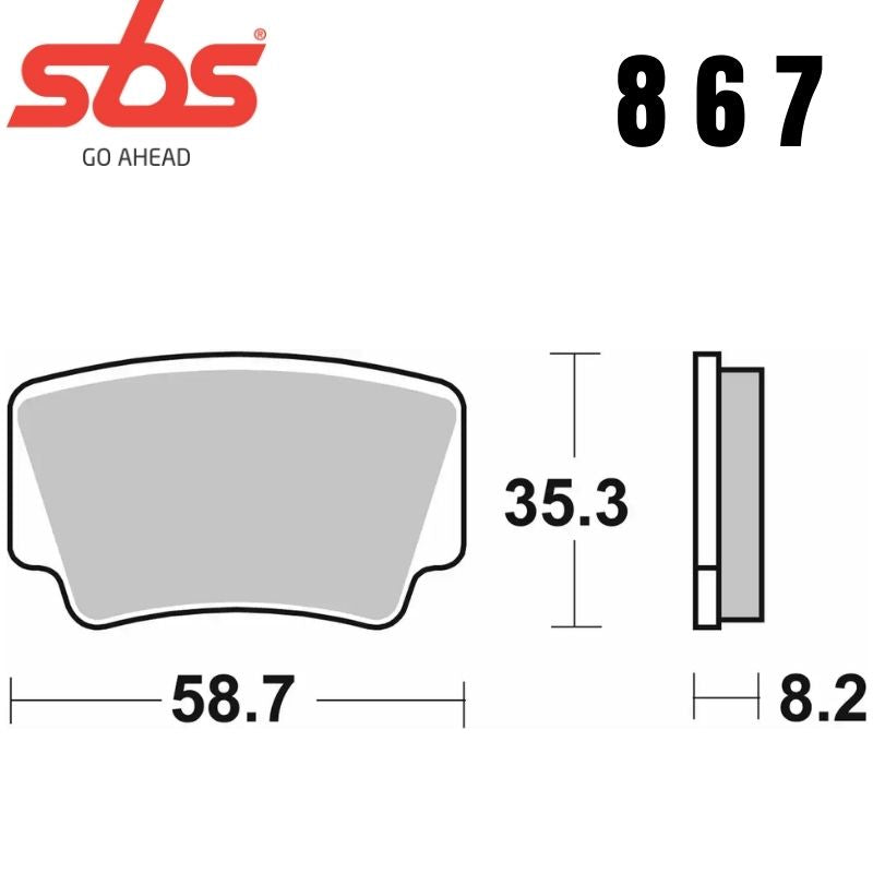867SI FRONT/REAR OFF ROAD SINTER FA463