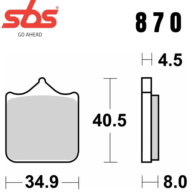 870DC FRONT - FOR RACE USE ONLY - DUAL CARBON FA604
