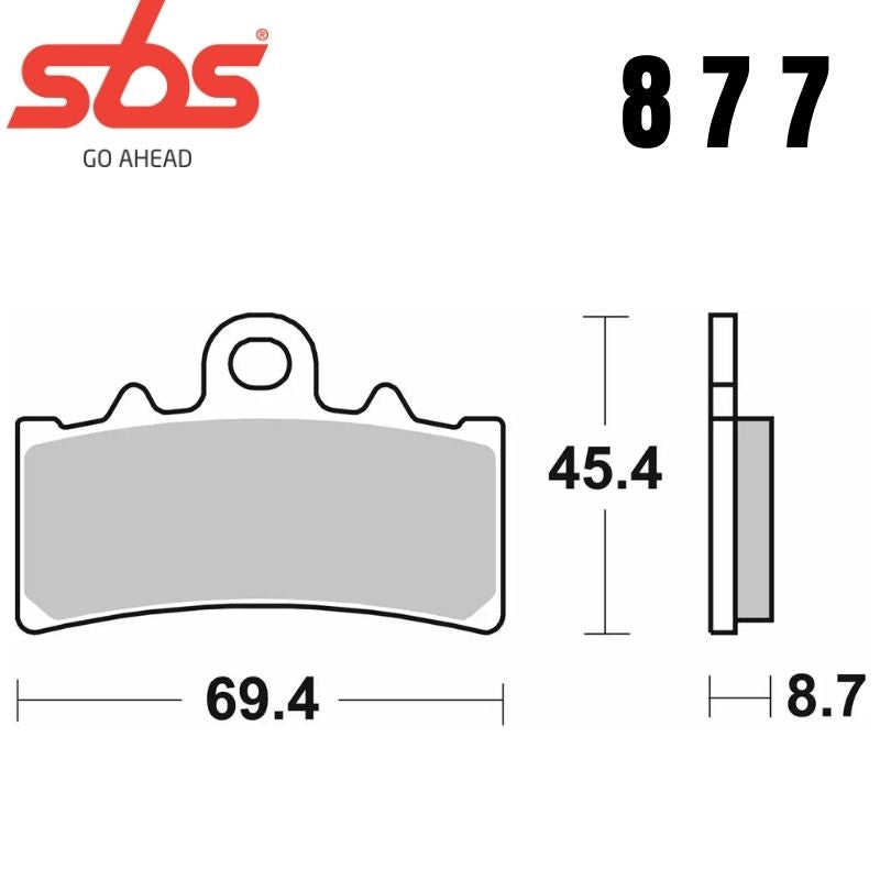 877HF FRONT/REAR CERAMIC FA606