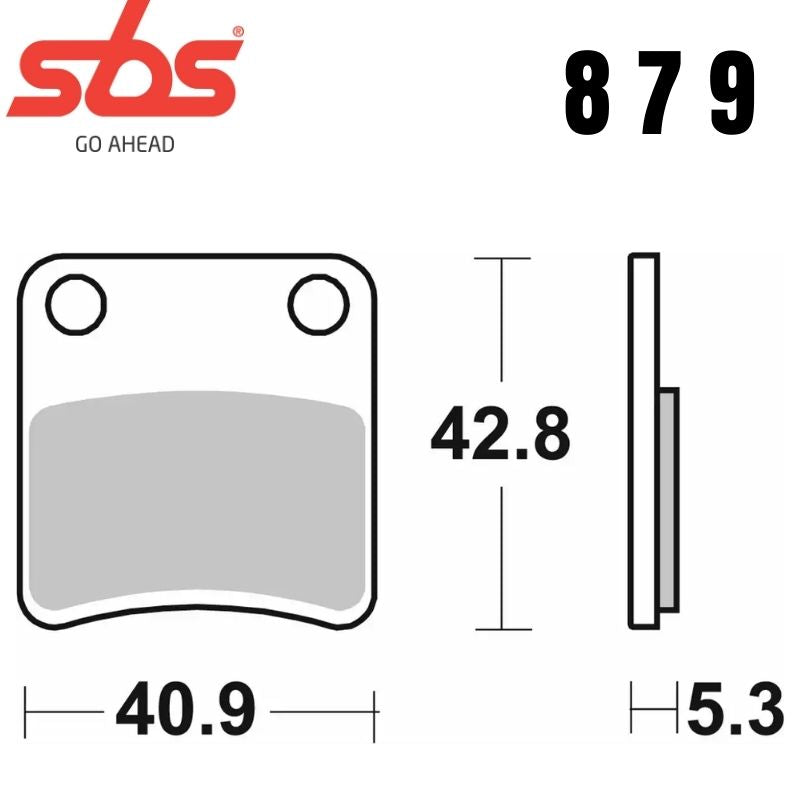 879HF FRONT/REAR CERAMIC FA257/2