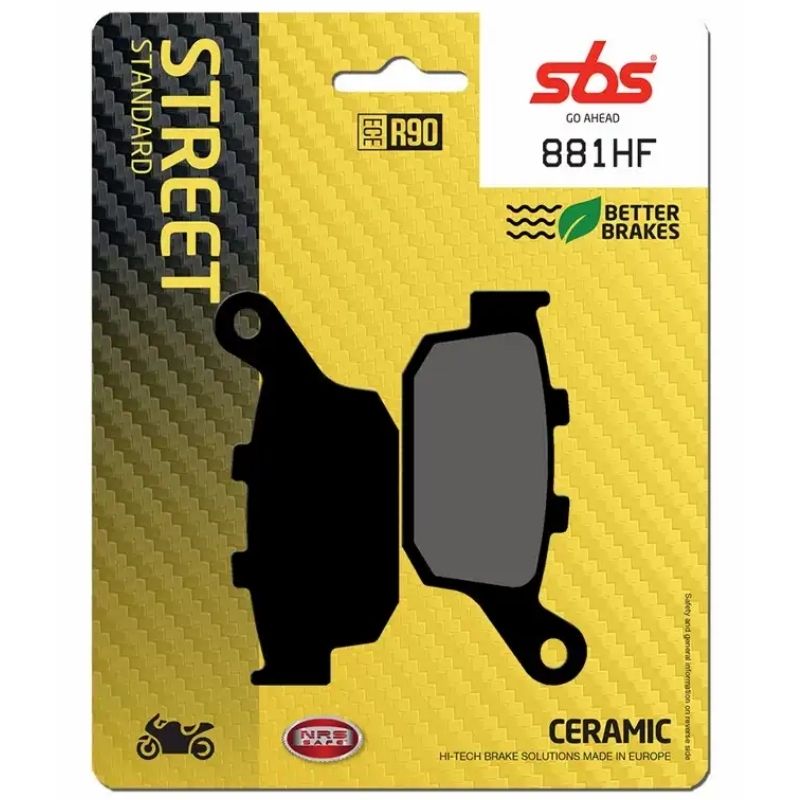 881HF FRONT/REAR CERAMIC FA496 ALT 614