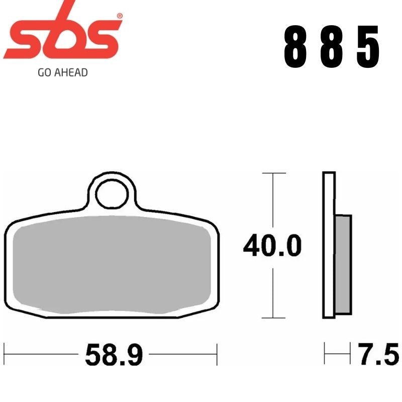 885RSI FRONT/REAR OFF ROAD RACE SINTER FA612