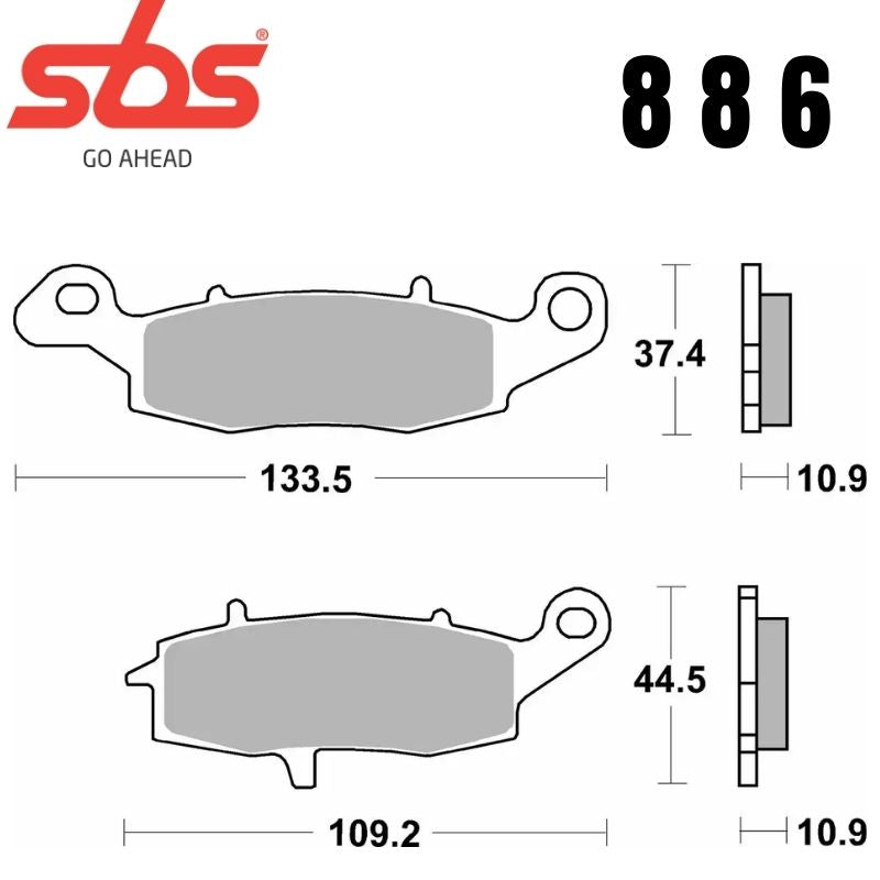 886LS REAR SINTER FA231/2