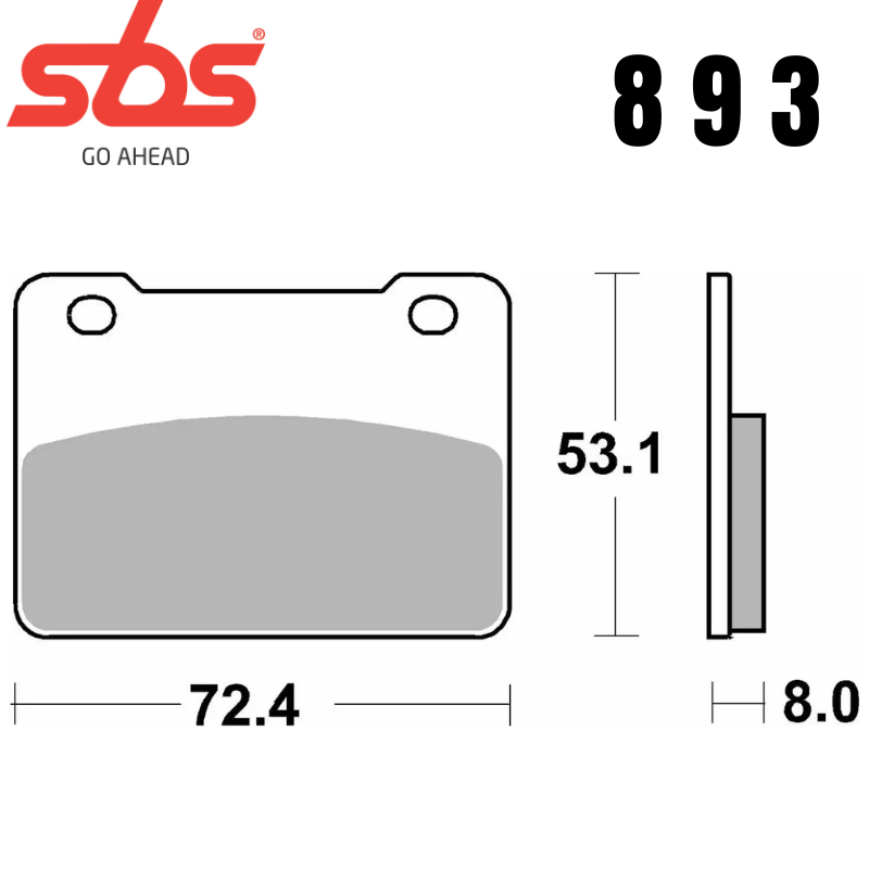 893HF FRONT/REAR CERAMIC FA627