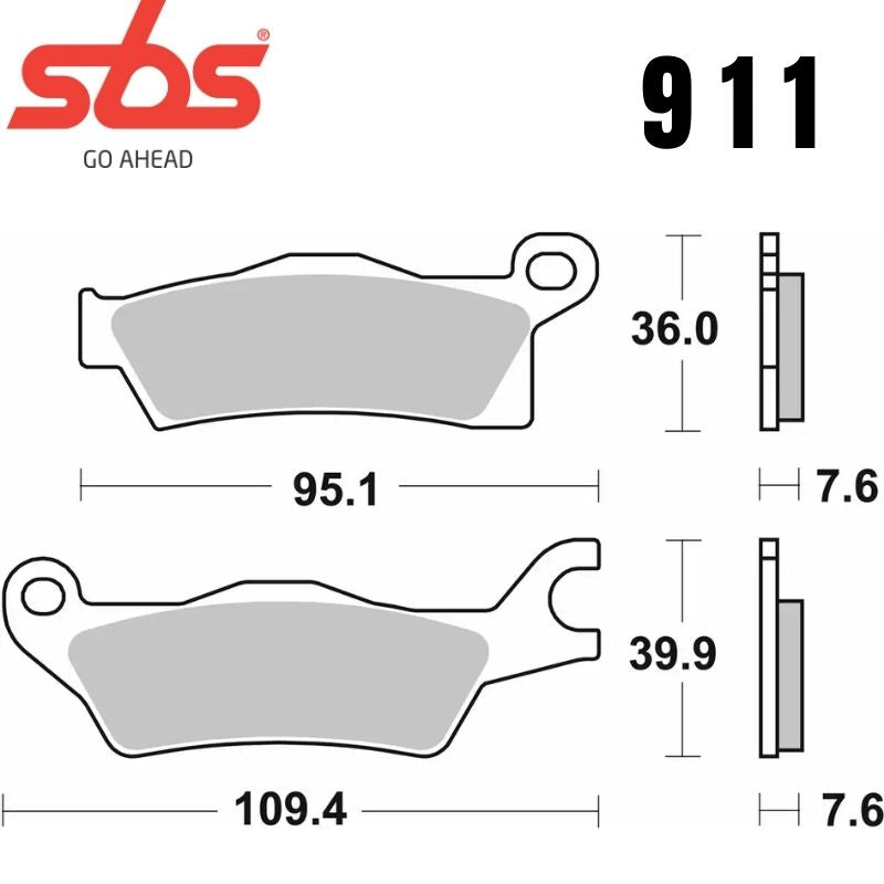 911SI FRONT/REAR OFF ROAD SINTER FA618