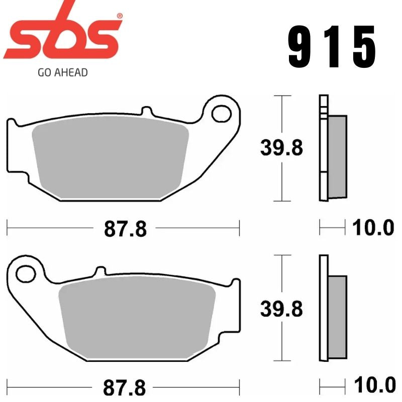 915HF FRONT/REAR CERAMIC FA629
