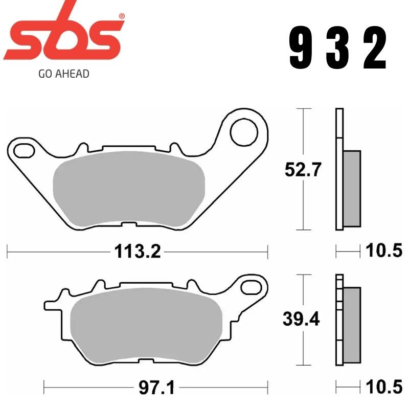 932HF FRONT/REAR CERAMIC FA662