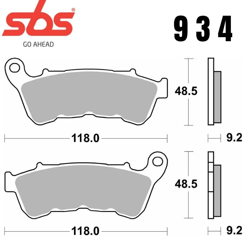 934HHF FRONT /REAR V-TWIN CERAMIC FA640