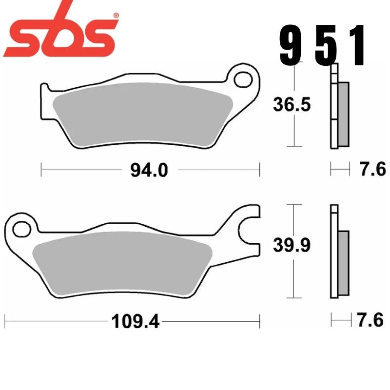 951HF FRONT/REAR CERAMIC FA715