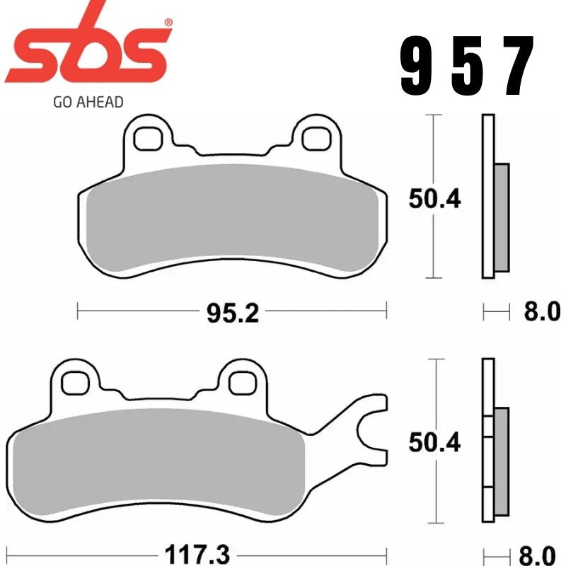 957PSI FRONT/REAR ATV EVO SINTER FA682