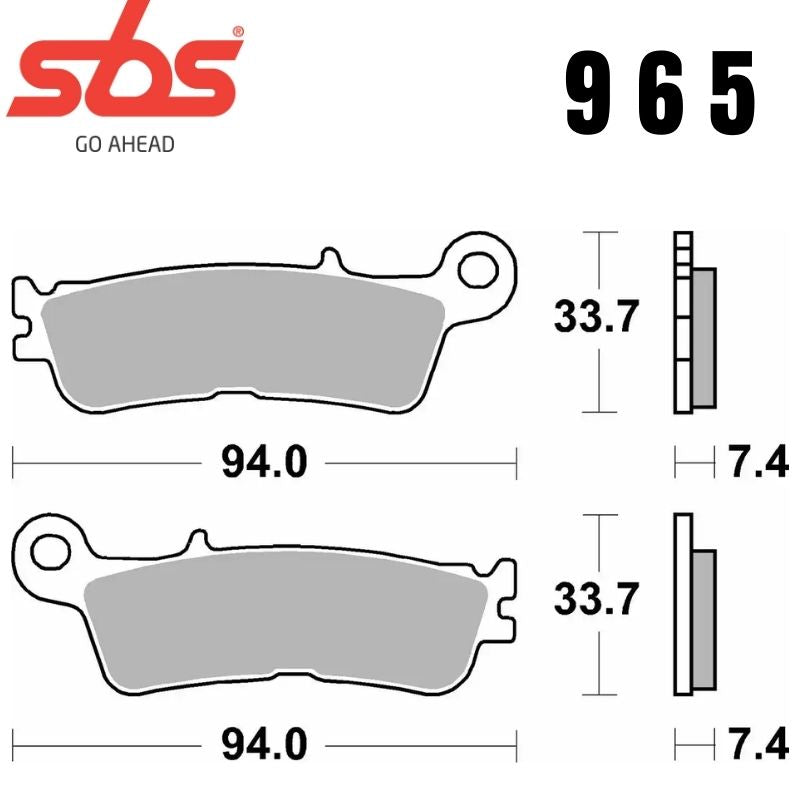 965SI FRONT/REAR OFF-ROAD SINTER FA755