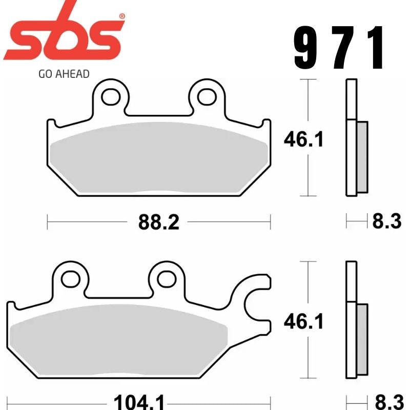 971PSI FRONT/REAR ATV EVO SINTER FA642