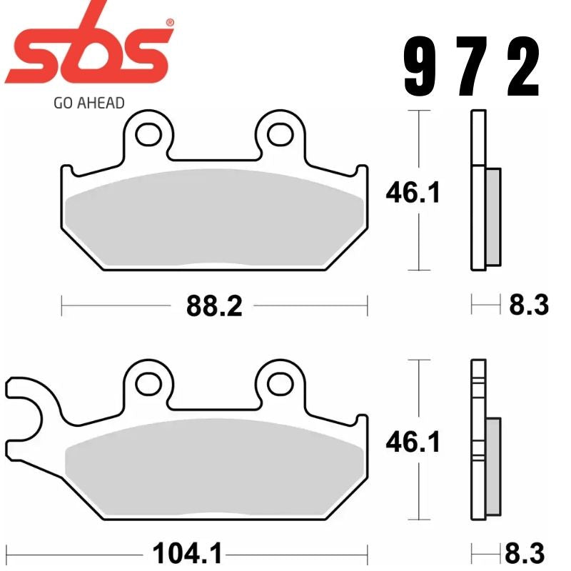 972PSI FRONT/REAR ATV EVO SINTER FA645