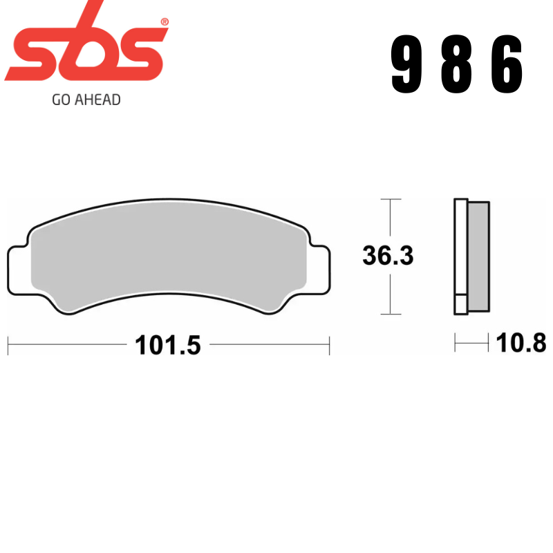 986PSI ATV EVO SINTER FRONT/REAR FA726
