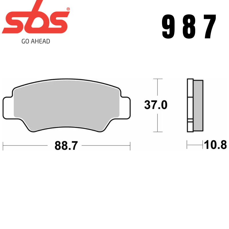 987PSI ATV EVO SINTER FRONT/REAR FA747