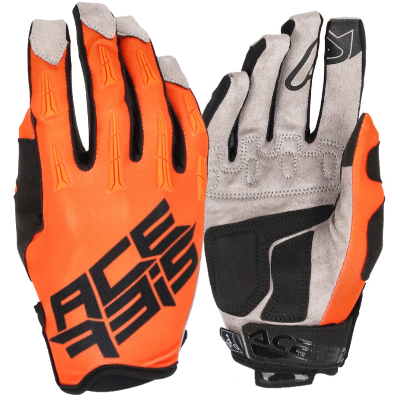 MX X-H GLOVES ORANGE M & BLACK XL