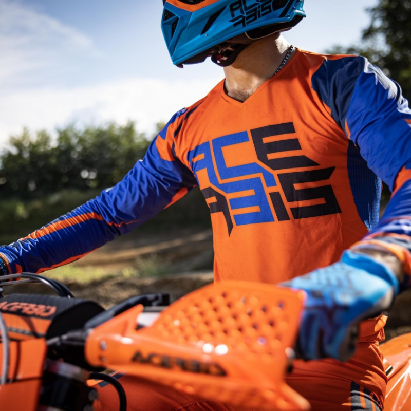 JERSEY MX X-FLEX BLUE & ORANGE SIZE 3XL